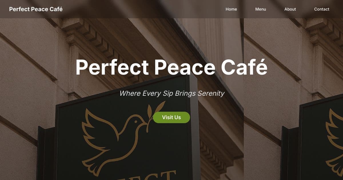 Perfect Peace Café screenshot
